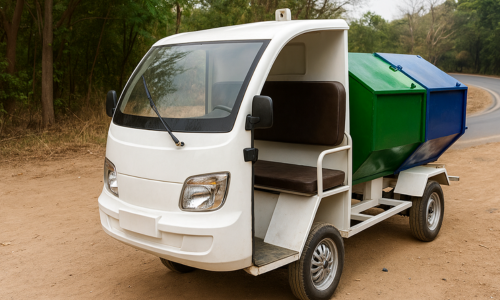 Garbage Van Rear View